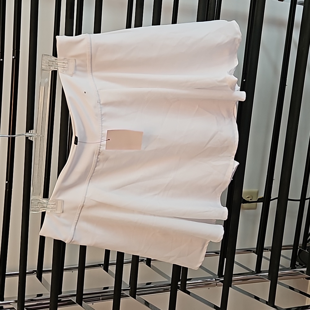 White pleated tennis skirt